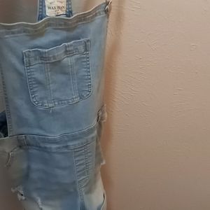 Denim overall size large